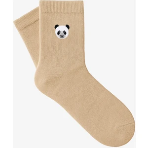 Panda Bambu Çorap - Bej