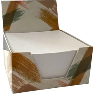 Beyaz Küp Bloknot 8x8 cm
