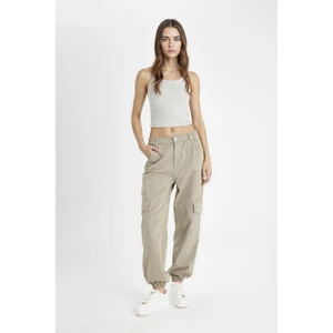 Coool Gabardin Jogger Pantolon Normal Bel Basic Düz Kargo Cepli B0454AX24AU