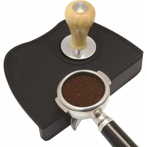 Espresso Barista Tamper Temper Tamping Mat Düz Taban Siyah Silikon