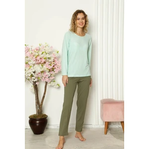 Kadın Penye Uzun Kol Pijama Takım 4110