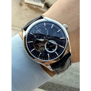 Otomatik Lacivert Deri Kordon Erkek Kol Saati