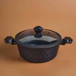 Biodiamond Derin Tencere 28 cm Anti Bakteriyel Siyah Kaplama ile Şık Tasarım