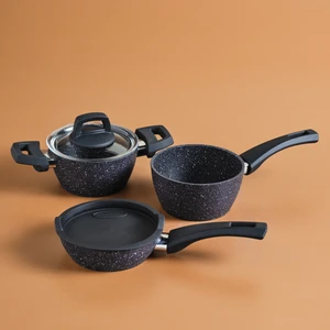 Bio Granit Blue Stone Mini 5 Parça Tencere Seti