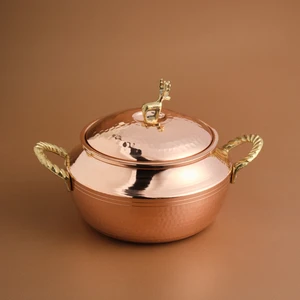 Alacahöyük Bakır Güveç Tencere 16 cm