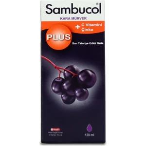 Plus Kara Mürver Özütü C Vitamini Çinko Şurup 120 ml