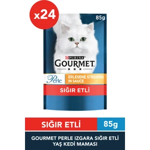 Purina Gourmet Perle 24 Adet Izgara Sığır Kedi Konservesi 85 gr