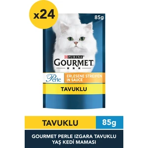 Gourmet Perle Izgara Tavuk Yaş Kedi Maması 85 gr x24