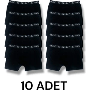 Pamuklu Likralı Erkek Boxer 10'lu Paket