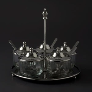 Alula Standlı 5'li Baharat Seti 21X21X19,5 cm 500.01.23.0003