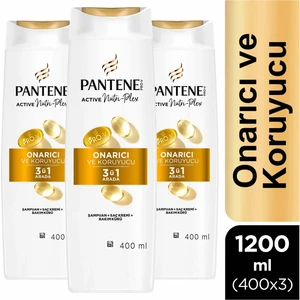 Onarıcı & Koruyucu 3'ü 1 Arada Şampuan 400 ml x 3 Adet