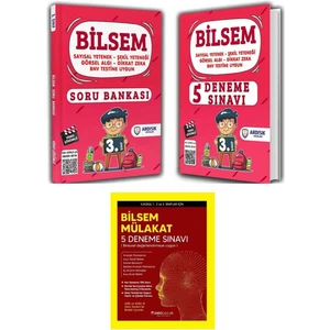 Ardışık Yayınları 3. Sınıf Bilsem Soru Bankası Deneme ve  Mülakat Kitabı Seti