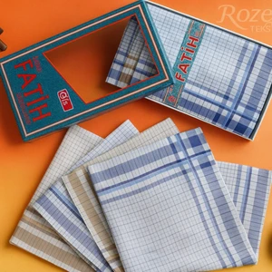 Rozet Tekstil Kutulu Kumaş Mendil 40X40 cm Düzine 12 Adet