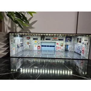 20 Araçlık Hotwheels Garaj Diorama 1.64 Ölçek