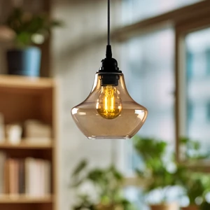 Dazzle Tekli Cam Sarkıt Aydınlatma, Ev, Ofis, Cafe, Restoran Avizeleri, E27 Duy