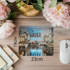 Ofis Için Ilham Verici 3D Mousepad – Dream Sloganlı - 19X23 cm 2 mm Dikdörtgen Ithal Baskılı Mouse Pad