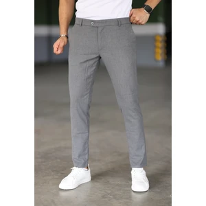 Erkek Okul Grisi Renk Italyan Kesim Slimfit Kumaş Pantolon