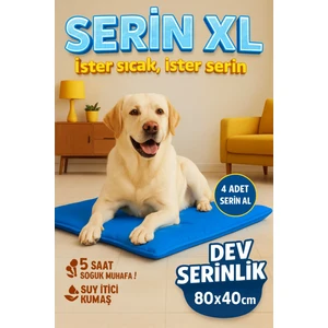 Serin (80X40CM) - 4 Mevsim Kedi/ Köpek Matı, Sıcak Veya Soğuk Kullanılabilen Minder Yatak