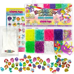 Rainbow Loom 2100 Lastikli 60 Mini Figürlü Bileklik Yapma Seti