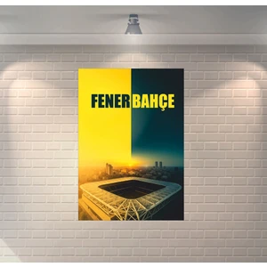 Fenerbahçe Şükrü Saracoğlu Stadyumu Dekoratif Retro Ahşap Poster