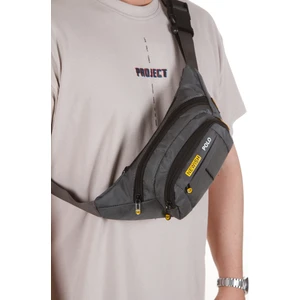 Erkek Kumaş USB Kulaklık Çıkışlı Crossbody Çapraz Göğüs Omuz ve Bel Çantası newpolo201 - Gri