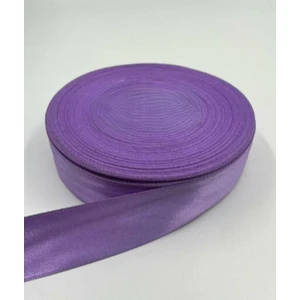 Saten Kurdele 4 cm Lila Renk 10 Metre Süsleme, Solmayan Gül