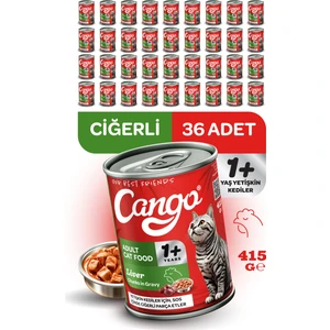 Yetişkin Yaş Kedi Maması Ciğerli 415GR 36LI