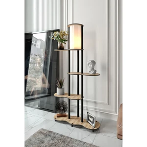 Travers Raflı Lambader Meşe