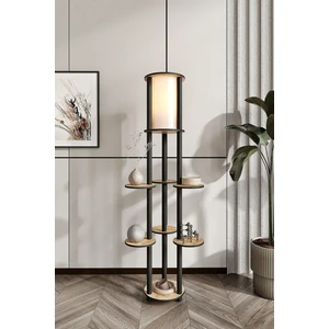 Volante Raflı Lambader Meşe