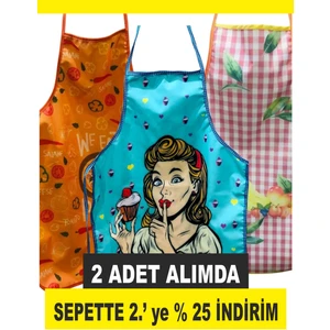 Mutfak Önlüğü / Sıvı Geçirmez, Desenli Baskılı Mutfak Önlüğü