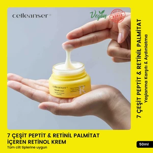 7 Peptit & Retinil Palmitat Içeren Retinol Krem – Canlı ve Sıkı Görünüm Için