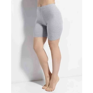 Ağlı Kısa Gri Penye Tayt (Süper Kalite)