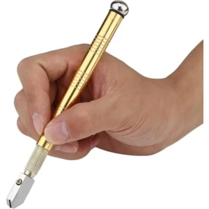 Elmas Kalem Cam Kesici Kendinden Yağlama Yağı Besleme Uçlu Cam Kesici Metal Saplı