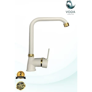 Köşe Eviye Bataryası – Beyaz Gold, Modern ve Şık Tasarım