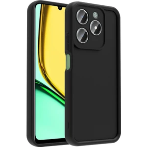 Realme C61 Kamera Korumalı ve Ergonomik Şık Ananas Silikon Kılıf