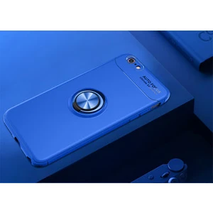 iPhone 6 Plus Kılıf Metal Stant Olabilen Yüzüklü Flexring Premium Silikon Kılıf