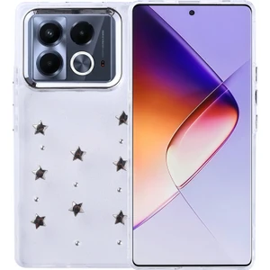 Infinix Note 40 4g Kılıf Simli Kamera Çerçveli ve Mini Figür Desenli Ultra Koruma Sağlayan Kutup Sert Silikon Kapak