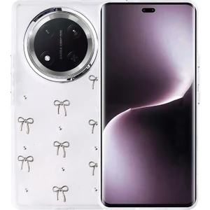 Honor Magic 7 Lite Küçük Figürlü Kamera Kısmı Çerçeveli Sert Shu Premium Silikon Kapak