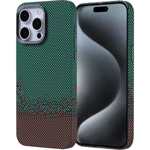 iPhone 15 Pro Max Kılıf Ultra Ince Karbon Tasarımlı ve Magsafeli Cabix Premium Kapak