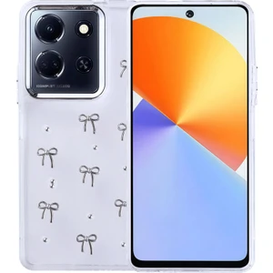 Infinix Note 30 5g Küçük Figürlü Kamera Kısmı Çerçeveli Sert Shu Premium Silikon Kapak