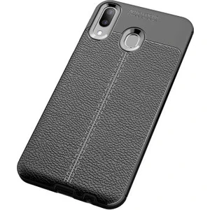 Samsung Galaxy M20 Kılıf Deri Görünümlü Deriko Premium Silikon Kapak