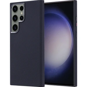 Galaxy S23 Ultra Kılıf Ultra Ince Karbon Tasarımlı ve Magsafeli Cabix Premium Kapak