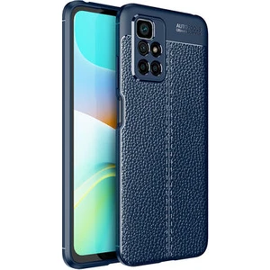 Redmi 10 Kılıf Deri Görünümlü Deriko Premium Silikon Kapak