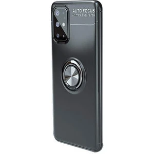 Samsung Galaxy S20 Plus Kılıf Metal Stant Olabilen Yüzüklü Flexring Premium Silikon Kılıf