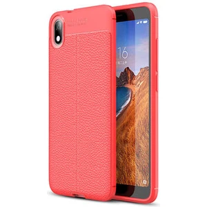 Redmi 7A Kılıf Deri Görünümlü Deriko Premium Silikon Kapak