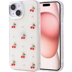 iPhone 15 Küçük Figürlü Kamera Kısmı Çerçeveli Sert Shu Premium Silikon Kapak