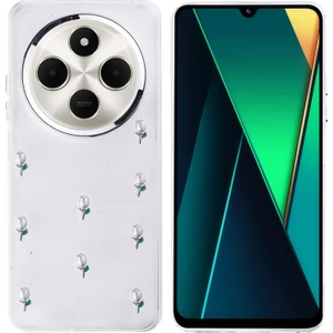 Redmi 14C 4g Küçük Figürlü Kamera Kısmı Çerçeveli Sert Shu Premium Silikon Kapak