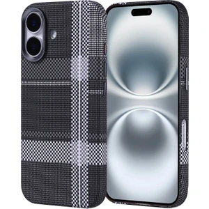 iPhone 16 Kılıf Ultra Ince Karbon Tasarımlı ve Magsafeli Cabix Premium Kapak