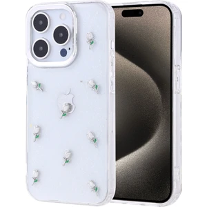 iPhone 15 Pro Küçük Figürlü Kamera Kısmı Çerçeveli Sert Shu Premium Silikon Kapak