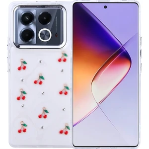 Infinix Note 40 4g Küçük Figürlü Kamera Kısmı Çerçeveli Sert Shu Premium Silikon Kapak